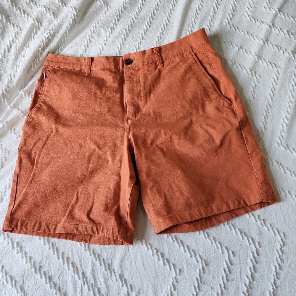 Men's Orange 7" Bonobos Shorts